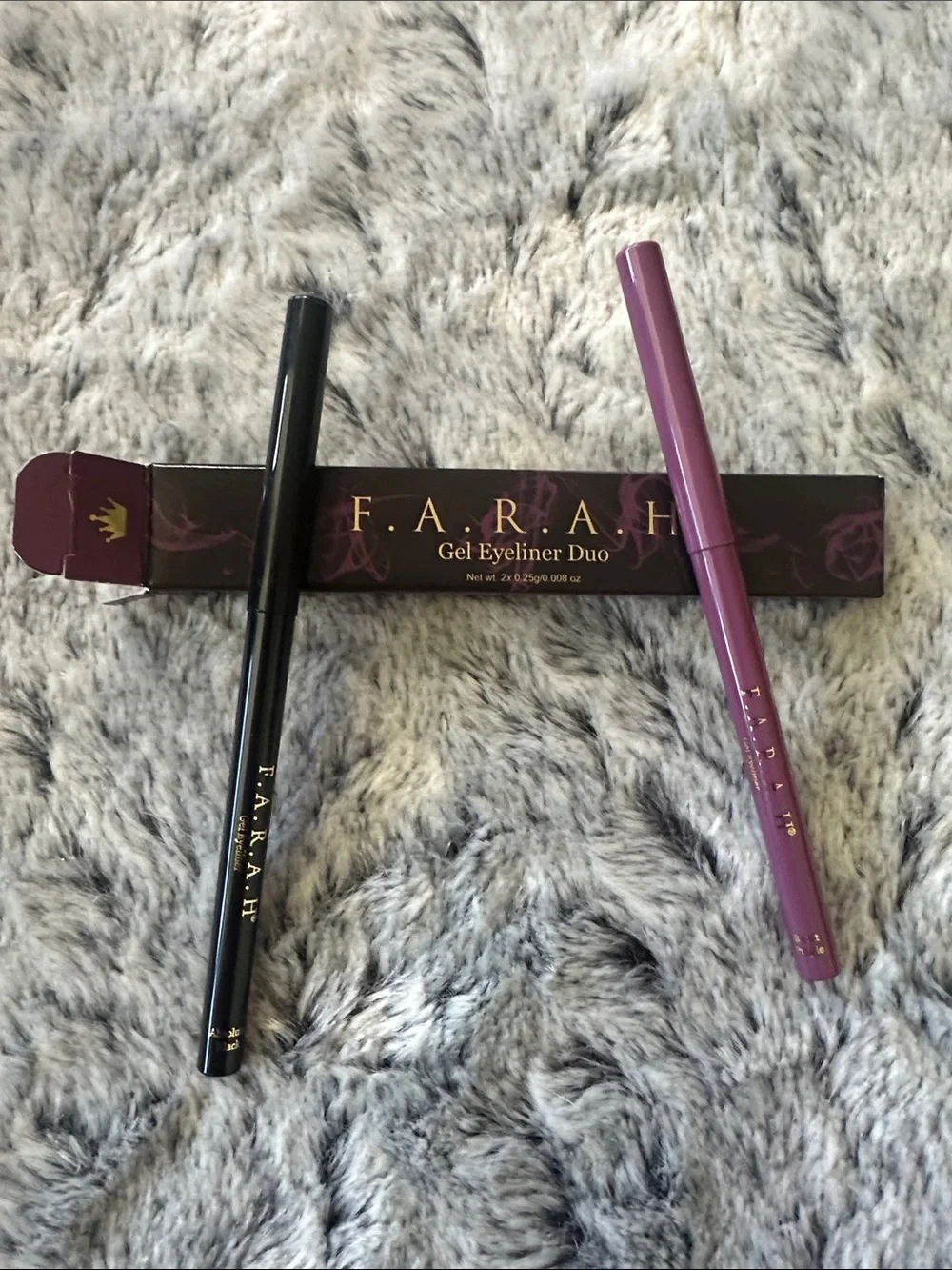 NIB - Farah Gel Eyeliner Duo in Black & Plum